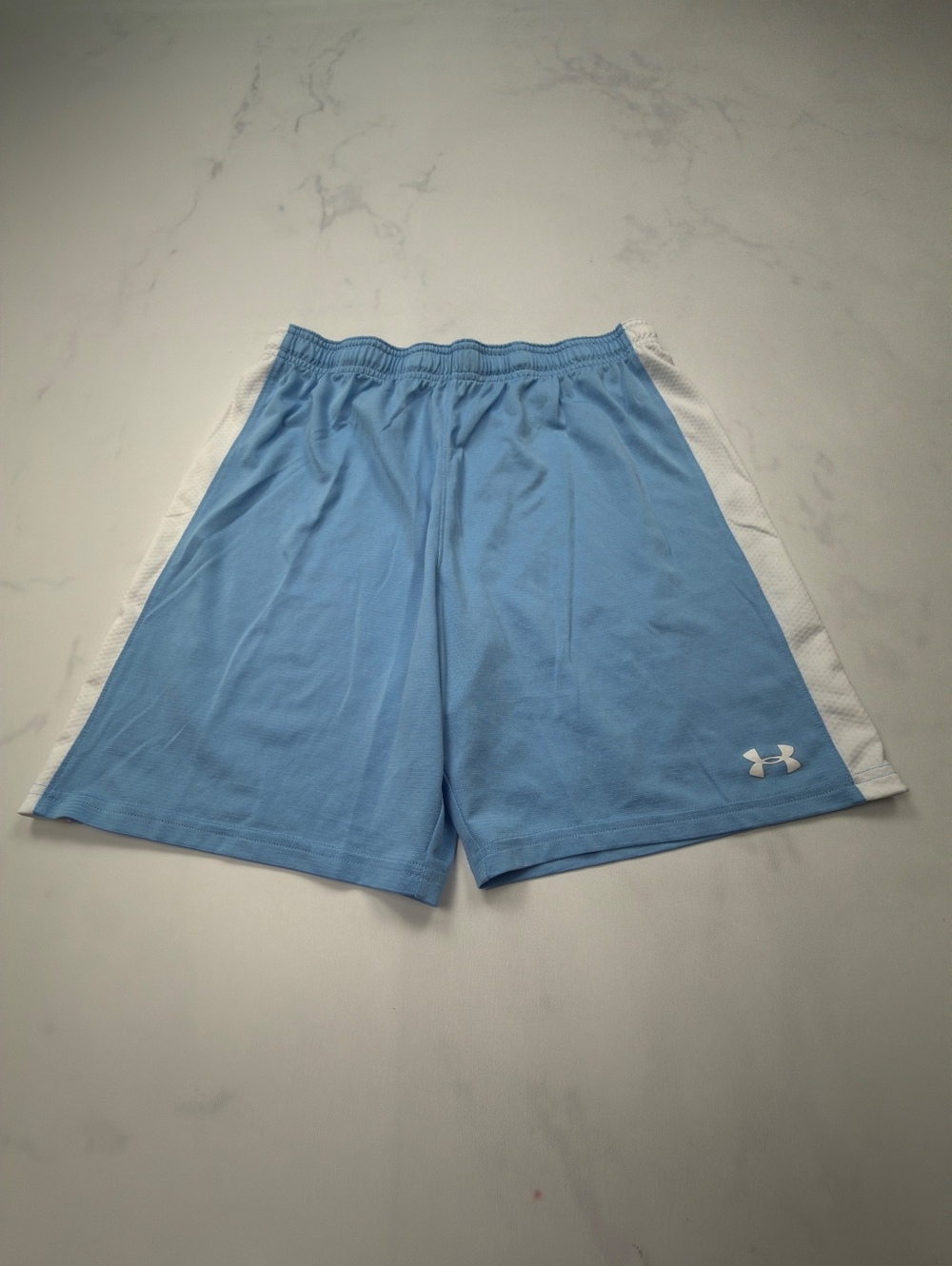 Under Armour Athletic Running Shorts Light Blue 2010s - Boys XL